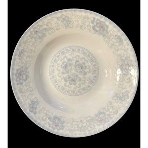 Blue Peony Porcelain Japanese Bowls 8” Set Of 2 Floral Fruit Salad Soup Dessert